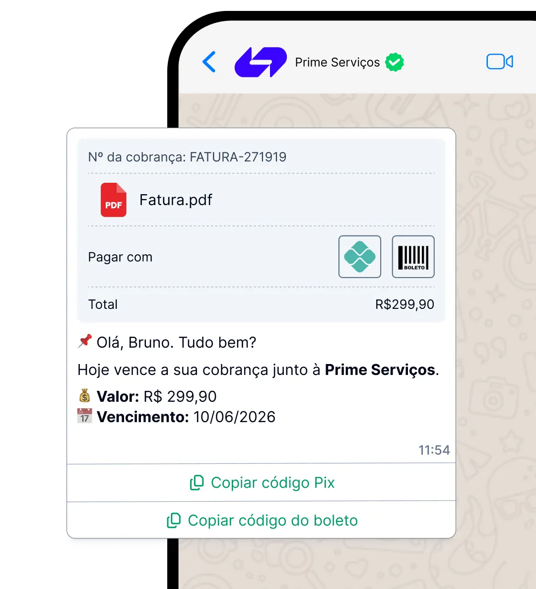 No dia do vencimento
