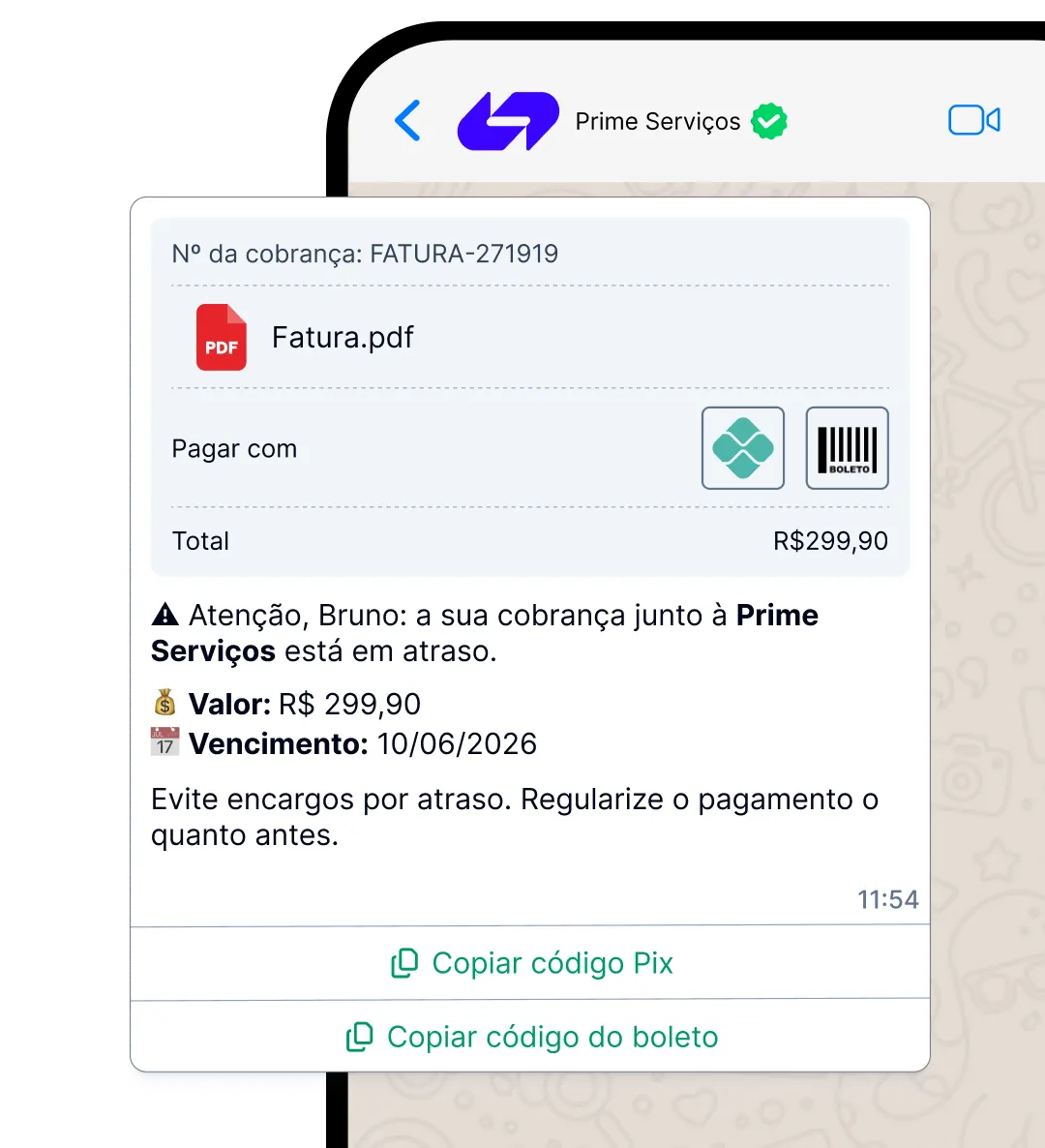 Um dia após o vencimento