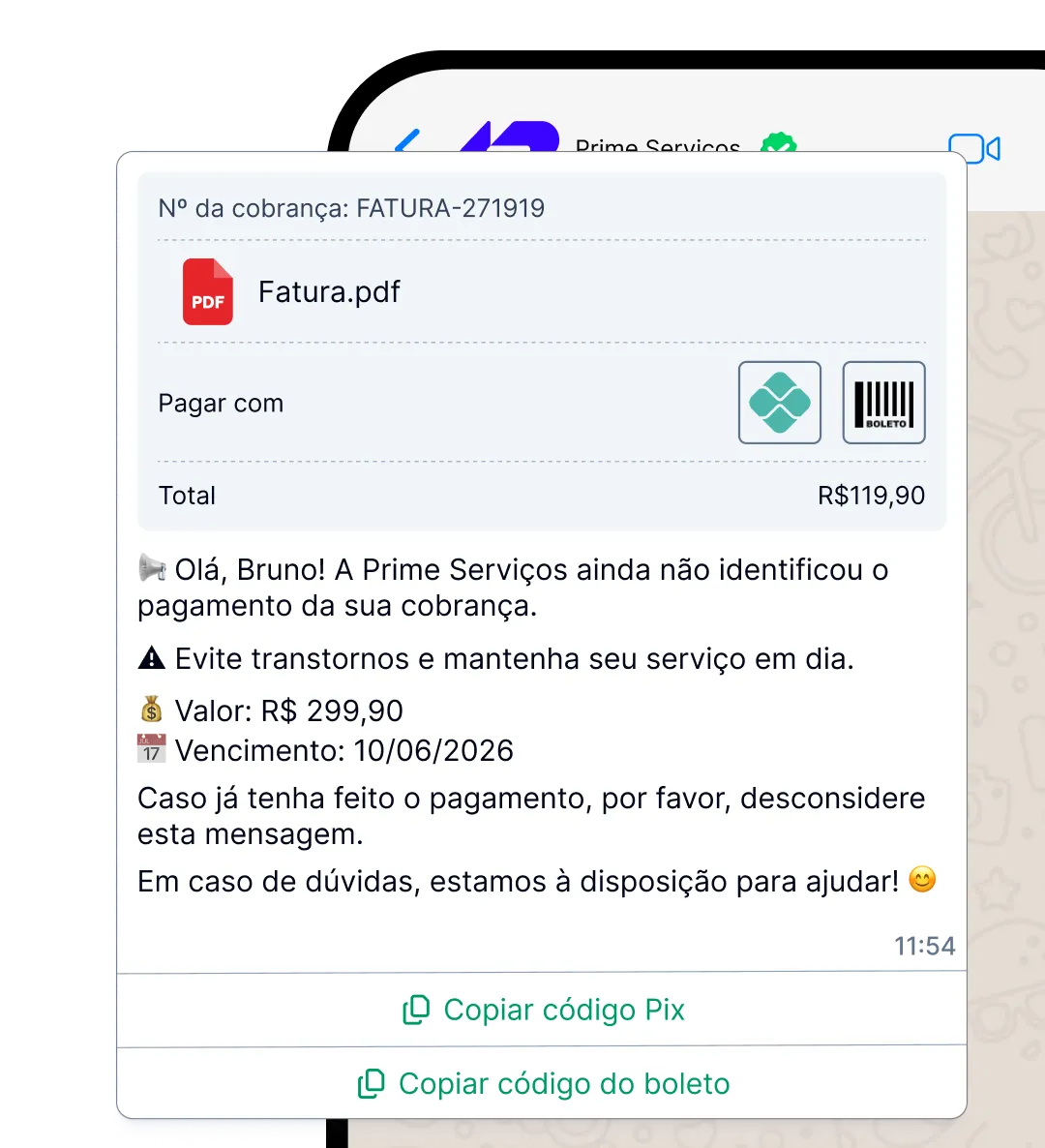 Sete dias após o vencimento