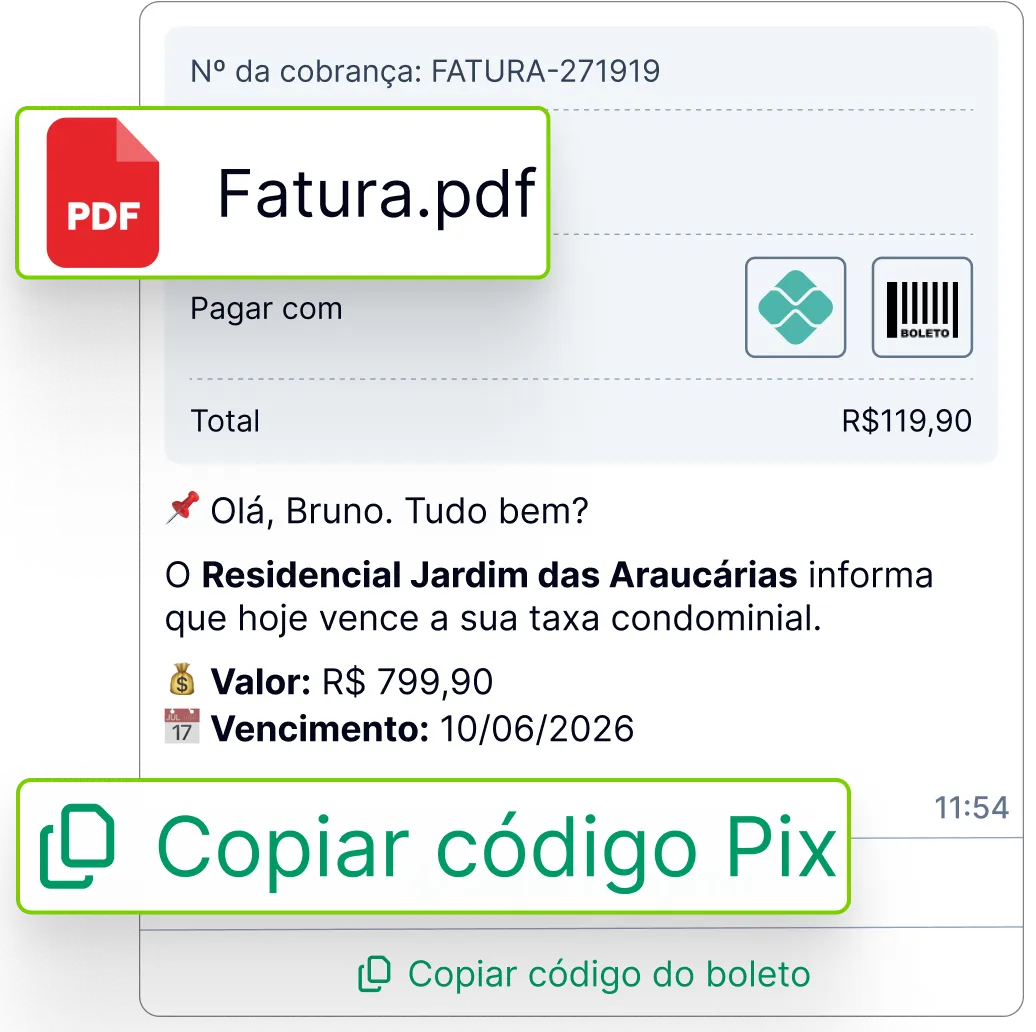 Automatize a cobrança de taxas condominiais pelo WhatsApp