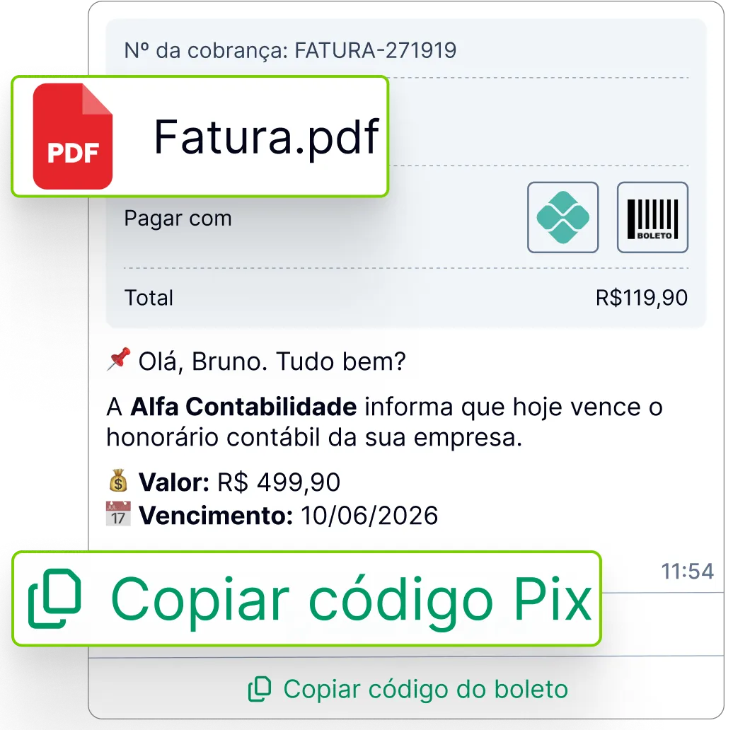 Automatize a cobrança de honorários contábeis pelo WhatsApp