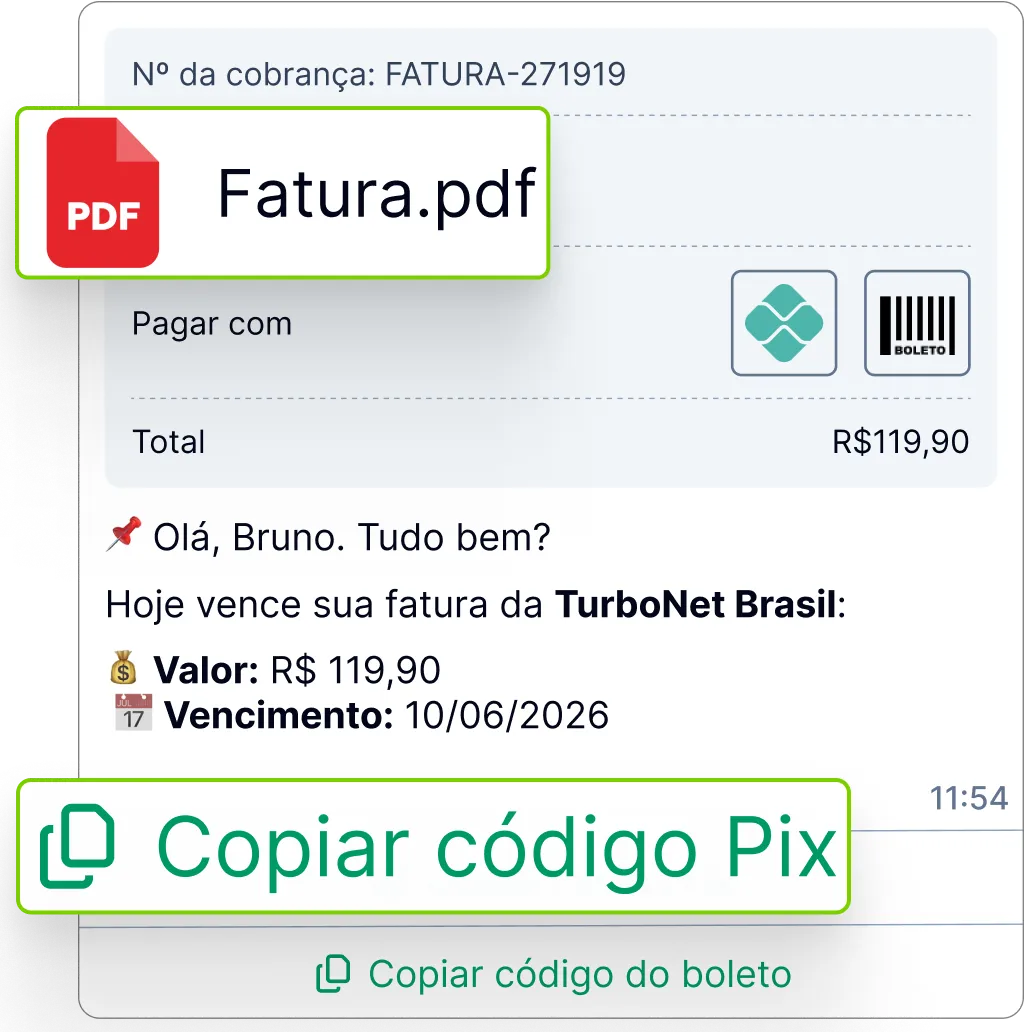 Automatize cobranças pelo WhatsApp no seu provedor de internet